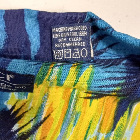 Old College Inn OCI Mens Size Lg Hawaiian Style Shirt Tropical Short Sleeve - Picture 7 of 10